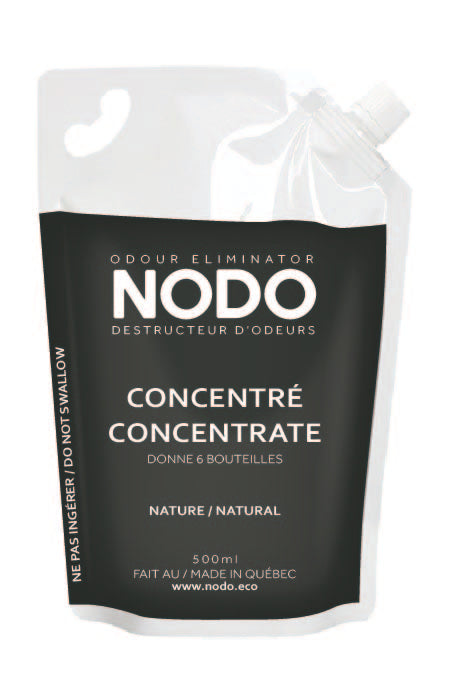 Concentré de neutralisant d'odeur NODO sans arôme ajouté - Donne 6 bouteilles de 360ml