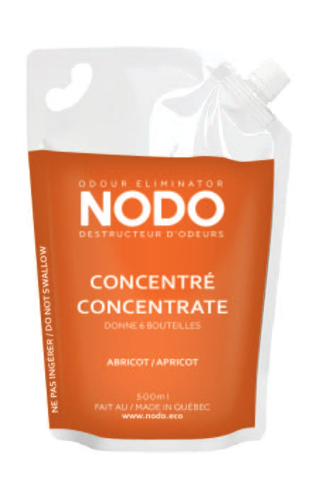 Concentré de neutralisant d'odeur NODO à l'abricot - Donne 6 bouteilles de 360ml