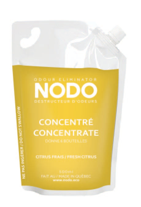 Concentré de neutralisant d'odeur NODO au citrus frais - Donne 6 bouteilles de 360ml