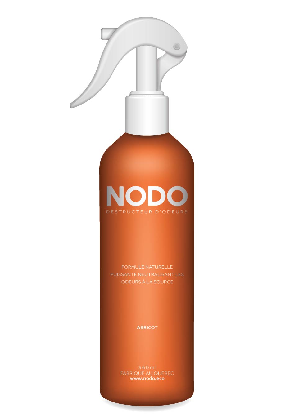 Spray destructeur d'odeurs NODO à l'arôme d'abricot