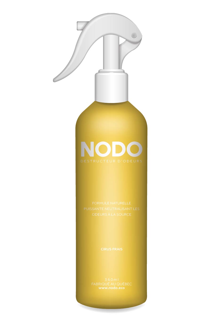 Spray destructeur d'odeurs NODO à l'arôme de citrus frais