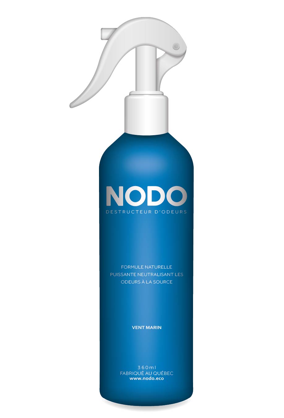 Spray destructeur d'odeurs NODO à l'arôme de cent marin